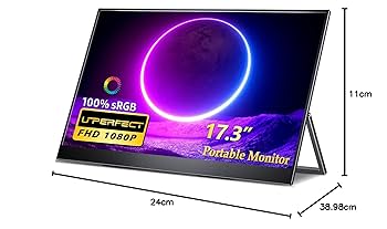UPERFECTPortableMonitor18.5インチ120㎐？60Hz？ Gaming Monitor 4K 18 Inch Large Computer Pc Portable | UPERFECT